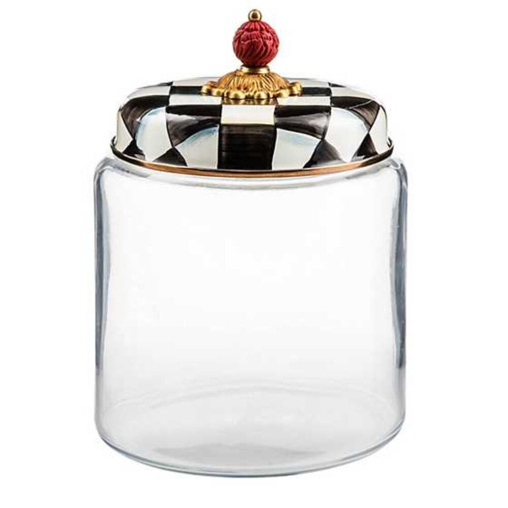 Mackenzie-Childs Courtly Check Large Kitchen Canister